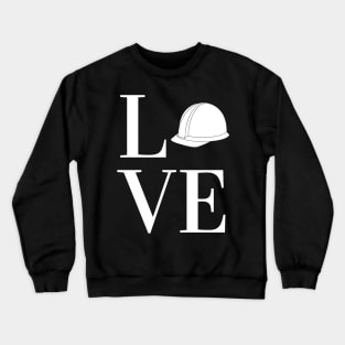 I love Architecture - Construction Helmet Crewneck Sweatshirt